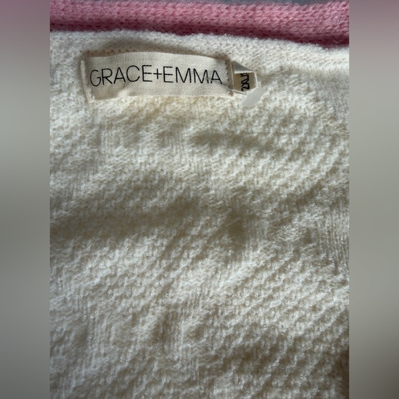 Grace + Emma Cream and Pink Nutcracker Cardigan - Picture 6 of 9